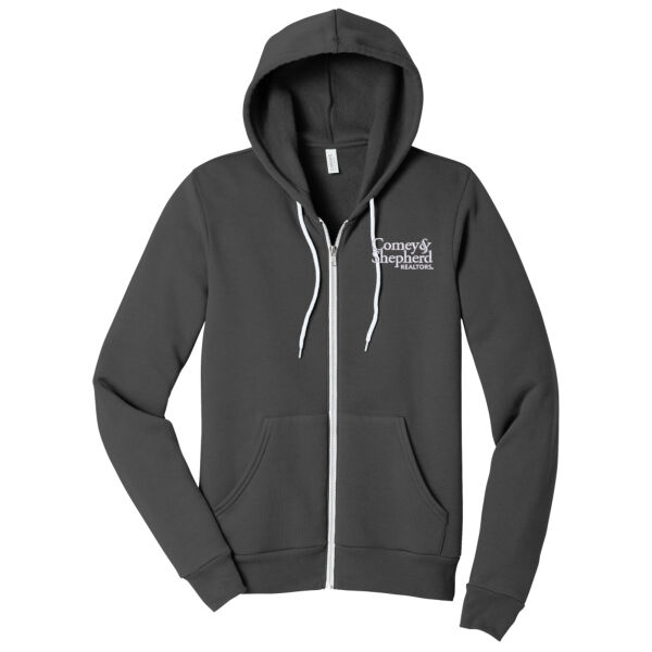 Comey & Shepherd Embroidered - Unisex Sponge Fleece Full Zip Hoodie Thumbnail