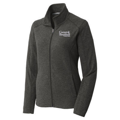 Comey & Shepherd Embroidered - Ladies Heather Microfleece Full Zip Jacket Thumbnail