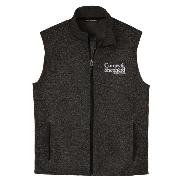 Comey & Shepherd Embroidered - Sweater Fleece Vest Thumbnail
