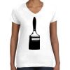 Women's Fine Jersey V-Neck Tee Thumbnail