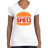 Women's Fine Jersey V-Neck Tee Thumbnail