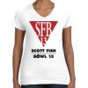 Women's Fine Jersey V-Neck Tee Thumbnail